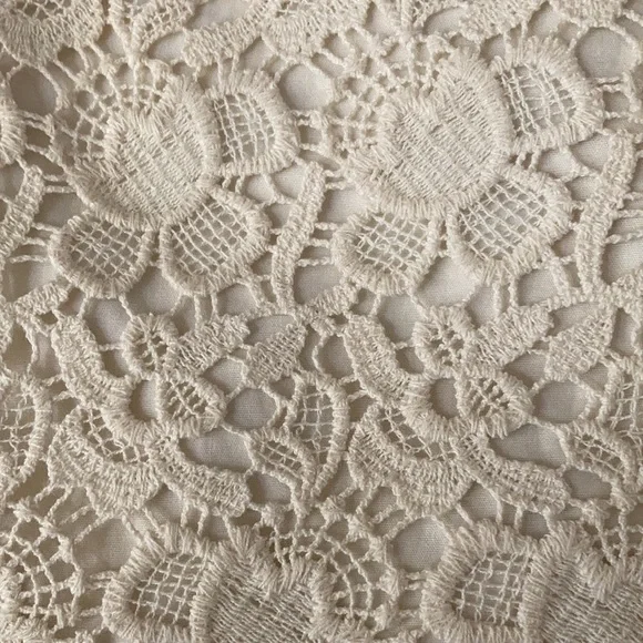LOFT Women Skirt Lace Cream Color Size 6 - Picture 10 of 11